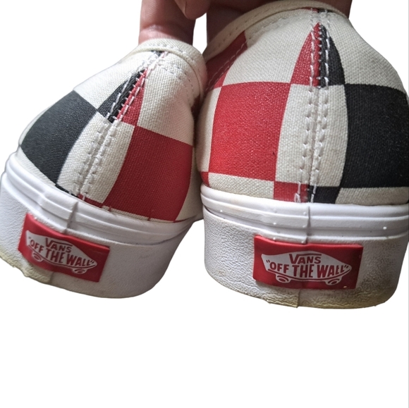 VANS Off the Wall Comfy Cush check sneakers low shoes preppy artsy mens 9 - Picture 9 of 16